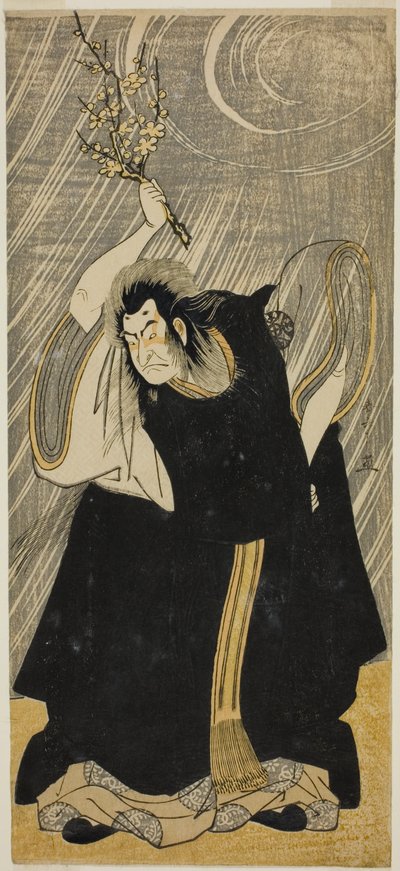 The Actor Nakamura Nakazo I as the Thunder God, an Incarnation of Kan Shojo, in the Play 