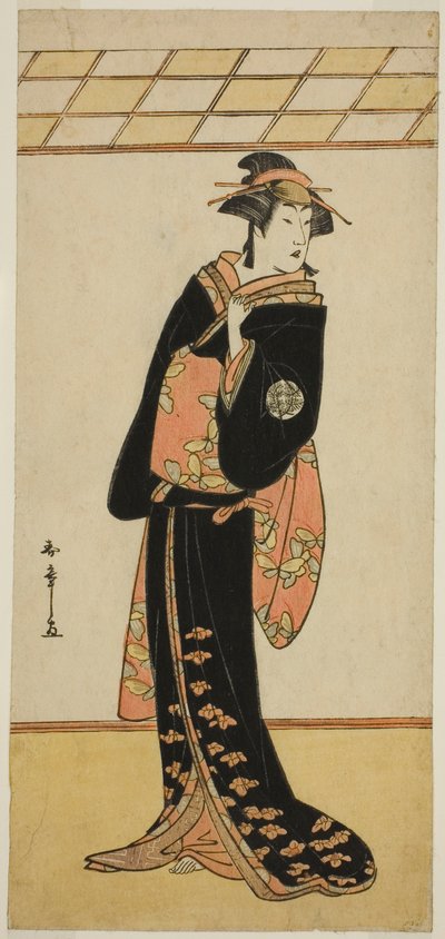 The Actor Nakamura Riko I as Lady Manko in the Play Soga Musume Choja, Performed at the Nakamura Theater in the First Month, 1784 by Katsukawa Shunsho
