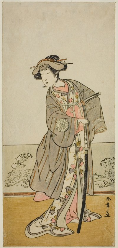 The Actor Nakamura Tomijuro I as Lady Hangaku in the Play 