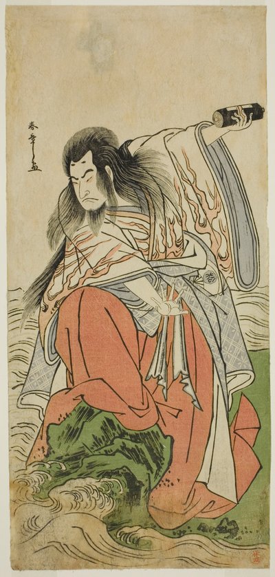 The Actor Onoe Matsusuke I as Retired Emperor Sutoku in the Play Kitekaeru Nishiki no Wakayaka, Performed at the Nakamura Theater in the Eleventh Month, 1780 by Katsukawa Shunsho
