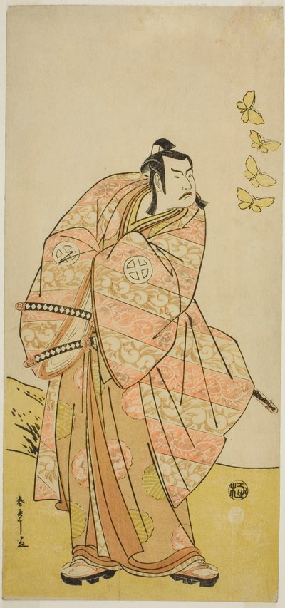 The Actor Otani Hiroji III as Makino Arataro Tokizumi in the Play 