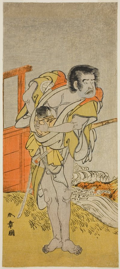 The Actor Otani Tomoemon I as Kasahari Hokkyo in the Play Kazoe Uta Ta Ue Soga, Performed at the Nakamura Theater in the First Month, 1776 by Katsukawa Shunsho