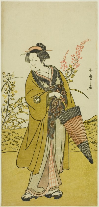 The Actor Otani Tomoemon I as Otsuma in the Play Kabuki no Hana Bandai Soga, Performed at the Ichimura Theater in the Fourth Month, 1781 by Katsukawa Shunsho