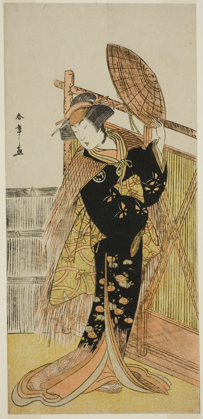 The Actor Segawa Kikunojo III as Michichiba in the Play Azuma no Mori Sakae Kusunoki, Performed at the Ichimura Theater in the Eleventh Month, 1779 by Katsukawa Shunsho