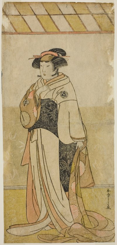The Actor Yamashita Kinsaku II as Lady Manko in the Play Hatsumombi Kuruwa Soga, Performed at the Nakamura Theater in the First Month, 1780 by Katsukawa Shunsho