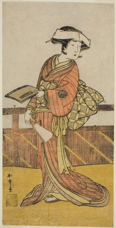 The Actor Yamashita Kinsaku II as Oishi (?) in the Play Kanadehon Chushin Nagori no Kura (?), Performed at the Nakamora Theater (?) in the Ninth Month, 1780 (?) by Katsukawa Shunsho