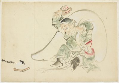 Daikoku, God of Happiness, with his Magic Mallet by Katsushika (school of) Hokusai