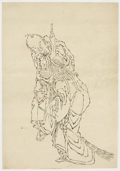 Jo and Uba; Theme of Takasago by Katsushika (school of) Hokusai