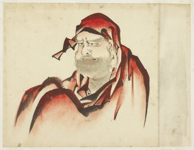 Red-Robed Daruma by Katsushika (school of) Hokusai
