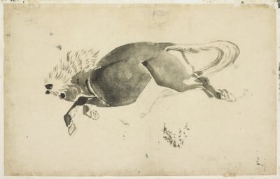 Running Horse by Katsushika (school of) Hokusai