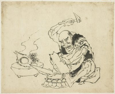 Zen Monk Burning Image of Buddha (T