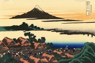 36 Views of Mount Fuji, Japan: Dawn at Isawa in the Kai Province, Japan - Print by Katsushika Hokusai (1760-1849) by Katsushika Hokusai