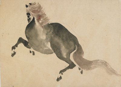 A running horse, late 18th-early 19th century by Katsushika Hokusai