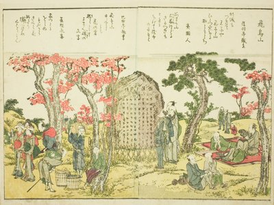 Asuka Hill, from vol. 1 of the illustrated book "Fine Views of the Eastern Capital at a Glance" by Katsushika Hokusai