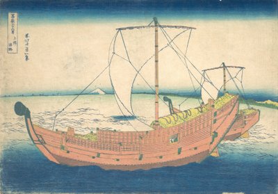 At Sea off Kazusa, from the series Thirty-six Views of Mount Fuji by Katsushika Hokusai
