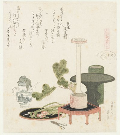 Flower Shell by Katsushika Hokusai