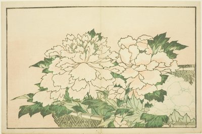 Chrysanthemums in a Basket, from The Picture Book of Realistic Paintings of Hokusai by Katsushika Hokusai