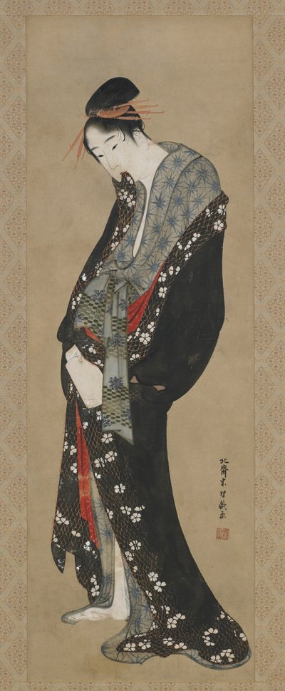 Courtesan, Edo Period by Katsushika Hokusai