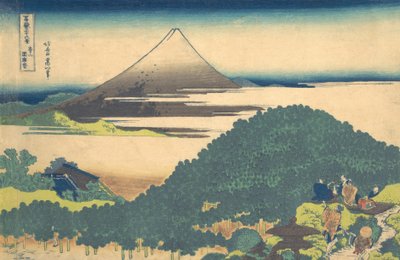 Cushion Pine at Aoyama, from the series Thirty-six Views of Mount Fuji by Katsushika Hokusai