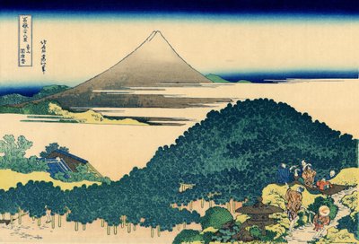 Cushion pine at Aoyama, Edo, c.1830 by Katsushika Hokusai