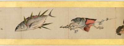 Detail of Handscroll with Miscellaneous Images, Edo Period, 1839 by Katsushika Hokusai