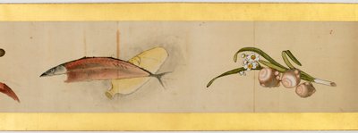 Detail of Handscroll with Miscellaneous Images, Edo Period, 1839 by Katsushika Hokusai