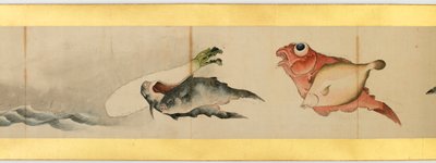 Detail of Handscroll with Miscellaneous Images, Edo Period, 1839 by Katsushika Hokusai