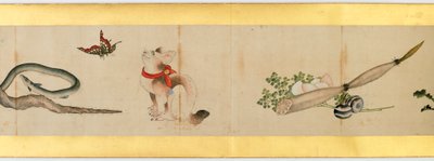 Detail of Handscroll with Miscellaneous Images, Edo Period, 1839 by Katsushika Hokusai