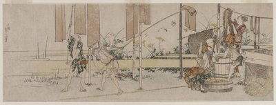 Dyers at Work by Katsushika Hokusai