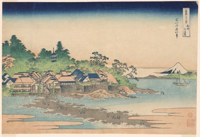 Enoshima Island in Sagami Province, from the series "Thirty-six Views of Mount Fuji" by Katsushika Hokusai