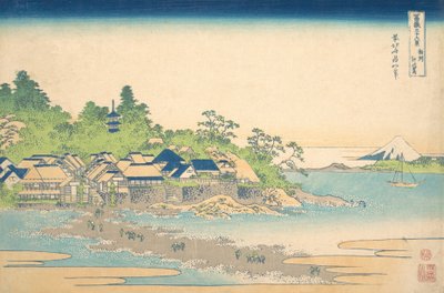 Enoshima in Sagami Province Soshu Enoshima, from the series Thirty-six Views of M..., ca. 1830-32 by Katsushika Hokusai