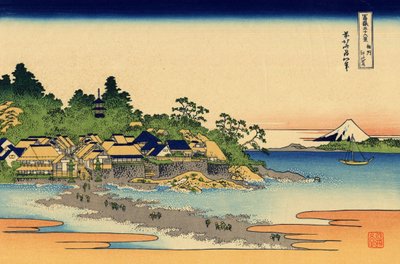Enoshima in the Sagami Province (c.1830) by Katsushika Hokusai