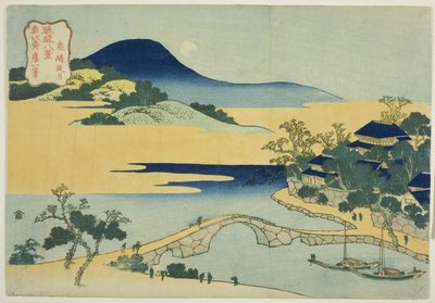 Evening Moon at Izumizaki, from the series 