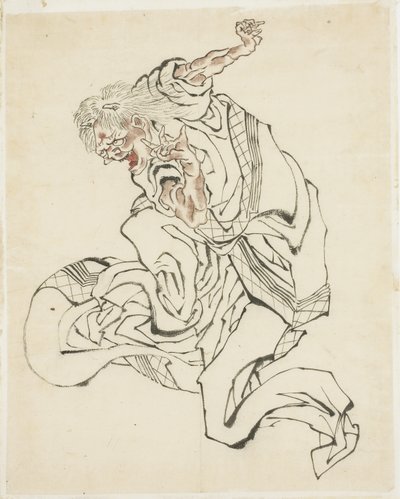 Female Oni (illustration for a folk tale) by Katsushika Hokusai