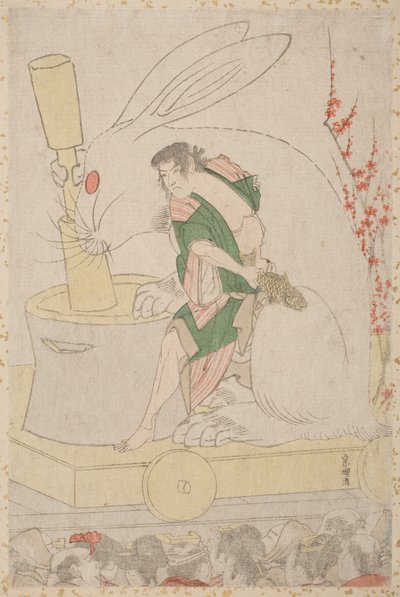 Festival Float for the Year of the Rabbit by Katsushika Hokusai
