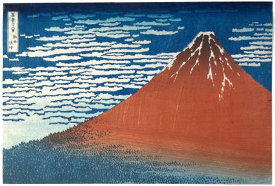 Fine Wind, Clear Weather, from the Series Thirty-six Views of Mount Fuji by Katsushika Hokusai