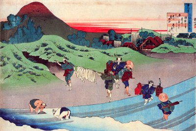 From the series Hundred Poems by One Hundred Poets: Jito Tenno by Katsushika Hokusai
