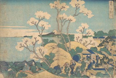 Fuji from Gotenyama at Shinagawa on the Tokaido, ca. 1830-32 by Katsushika Hokusai