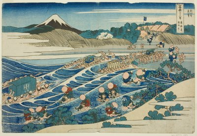 Fuji from Kanaya on the Tokaido, from the series Thirty-six Views of Mt. Fuji by Katsushika Hokusai