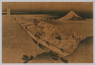Fuji from Ushibori, Province of Hitachi, 1760-1849 by Katsushika Hokusai