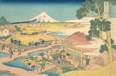 Fuji from the Katakura Tea Fields in Suruga, from the series Thirty-six Views of Mount Fuji by Katsushika Hokusai