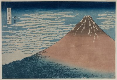 Fuji in Clear Weather from the series Thirty-six Views of Mt. Fuji by Katsushika Hokusai