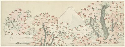 Fuji over Cherry Blossom by Katsushika Hokusai