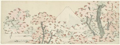 Fuji over Cherry Blossom by Katsushika Hokusai