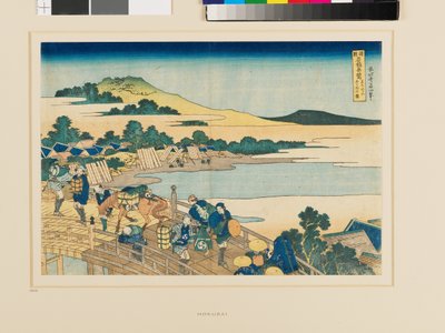 Fukui Bridge in Echizen Province by Katsushika Hokusai