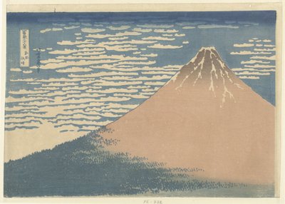 Clear Weather with a Southern Wind (36 Views of Mount Fuji series) by Katsushika Hokusai