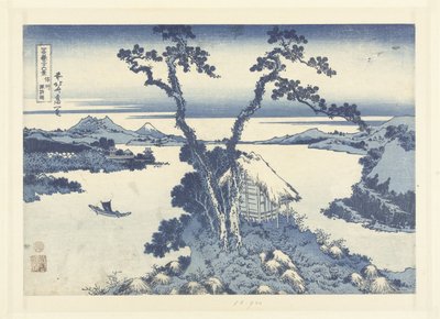 Lake Suwa in Shinano Province (36 Views of Mount Fuji series) by Katsushika Hokusai