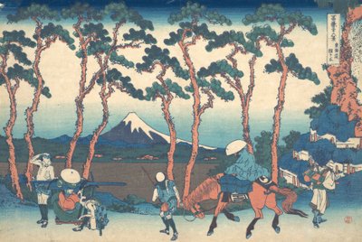 Hodogaya on the Tokaido, from the series Thirty-six Views of Mount Fuji by Katsushika Hokusai