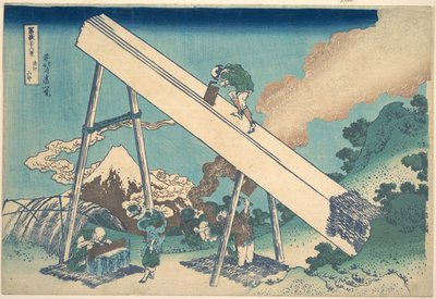 In the Mountains of Tōtomi Province, from the Series Thirty-six Views of Mount Fuji by Katsushika Hokusai