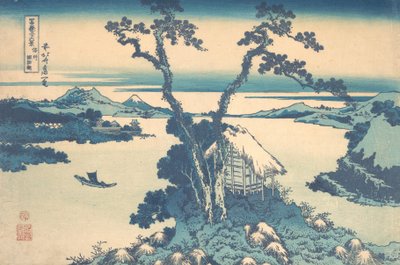 Lake Suwa in Shinano Province, from the series Thirty-six Views of by Katsushika Hokusai